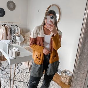 Madewell Kent colorblock cardigan